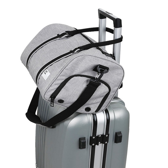 Noblag Duffel Bag Weekender gym Bag-  Grey